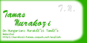 tamas murakozi business card